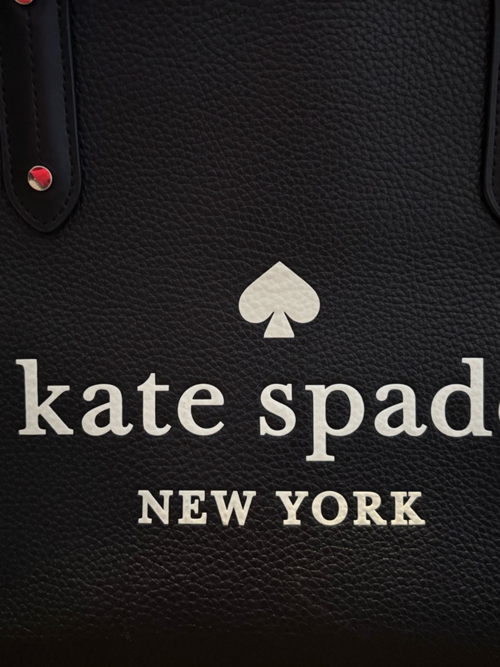 kate spade Black Logo Leather Tote - Picture 3 of 7